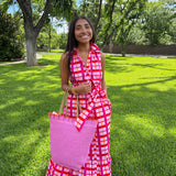 Darvy Checker Collared Maxi
