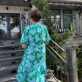 Riona Floral Wynette Midi Dress