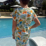 Pippa Tropical Print Mini Dress