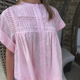 Baylee Pink Ruffled Top