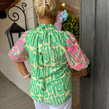 Jessica Abstract Blouse