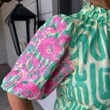 Jessica Abstract Blouse