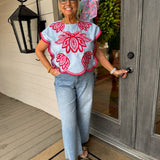 Ball High-Rise Wide Leg Denim