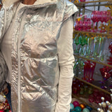 Glinda Metallic Down Vest
