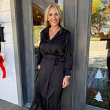 Ashley Satin Midi Dress