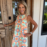 Mia Yellow Floral Embroidery Mini