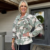 Light Weight Olive Printed Jacket