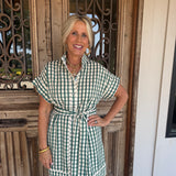 Brooke Green Plaid Mini