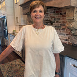 Reagan Suede Top