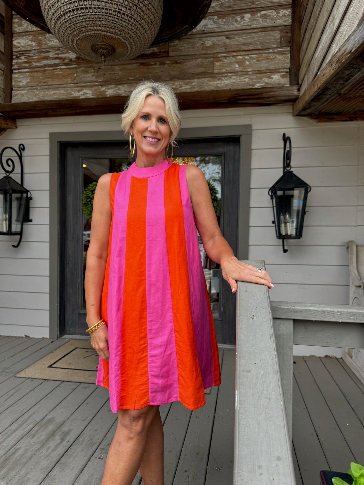 Pink and Orange Stripe Dress – The Pearl at Hotel Lucy