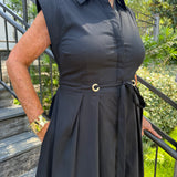 Sally Black Midi Dress