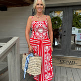 Red Midi Dress