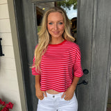 Rosey Striped Top