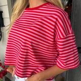 Rosey Striped Top