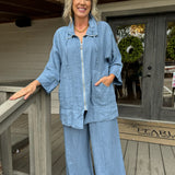 Blue 2 Pocket Pant