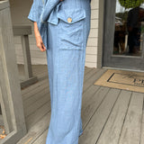 Blue 2 Pocket Pant