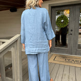Denim Zip Front Jacket