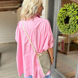 Pink Oversize Blouse