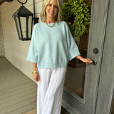 Soft Blue Pull Over Sweater