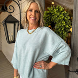 Soft Blue Pull Over Sweater
