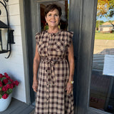 Beatrice Plaid Maxi