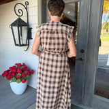 Beatrice Plaid Maxi