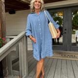 Denim Button Mini