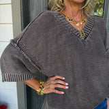 Harper Chocolate Knit Top