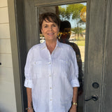 Rosie Utility Linen Shirt