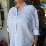 Rosie Utility Linen Shirt