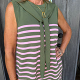 Olive Stripe Mini