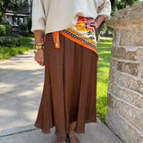 Carrie Brown Maxi Skirt