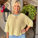 Susan Yellow Knit Sweater