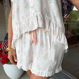 Rose Garden Short Set