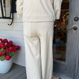 Nylah Detail Wide Leg Crop Pant