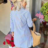 Bella Blue Stripe Tunic