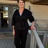Cove Black Wrap Pant Set