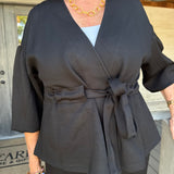 Cove Black Wrap Pant Set