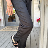 Cove Black Wrap Pant Set