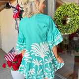 Carol Green Mini Dress