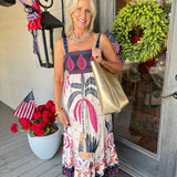 Karen Tropical Maxi Sun Dress