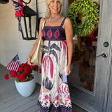Karen Tropical Maxi Sun Dress