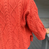 Rust Murphy Cable Sweater