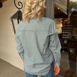Green Fringe Lawn Top