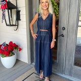 Jean Denim Sleevless Dress