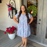 Lillian Star Spangled Dress - Curvy