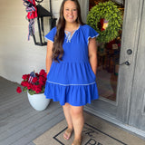 Lillian Blue Dress - Curvy