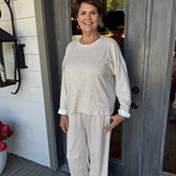 Anastasia Striped Knit Pant Set