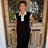Nora Black Midi Dress