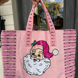 Santa Sequin Tote